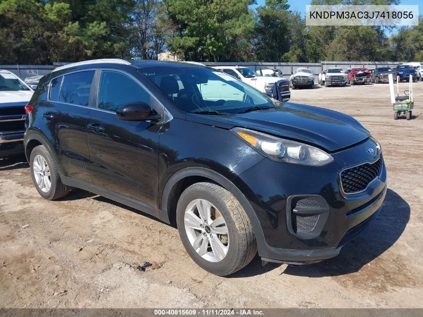 2018 Kia Sportage Lx VIN: KNDPM3AC3J7418056 Lot: 40815609