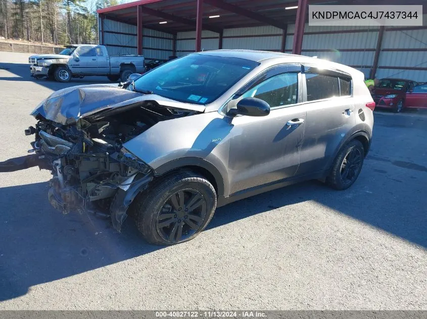 KNDPMCAC4J7437344 2018 Kia Sportage Lx