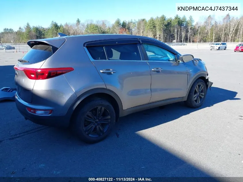 KNDPMCAC4J7437344 2018 Kia Sportage Lx