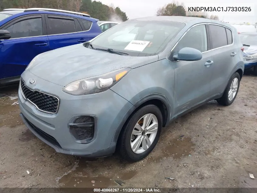 2018 Kia Sportage Lx VIN: KNDPM3AC1J7330526 Lot: 40868267