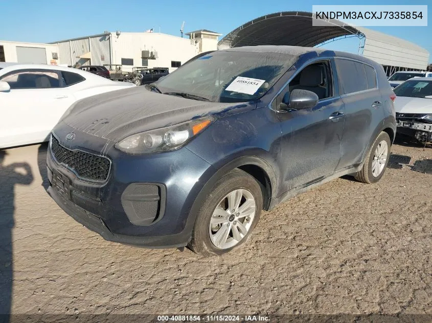 2018 Kia Sportage Lx VIN: KNDPM3ACXJ7335854 Lot: 40881854