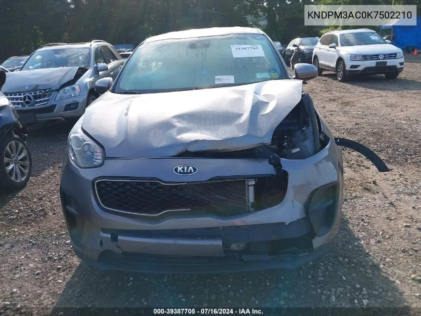 KNDPM3AC0K7502210 2019 Kia Sportage Lx