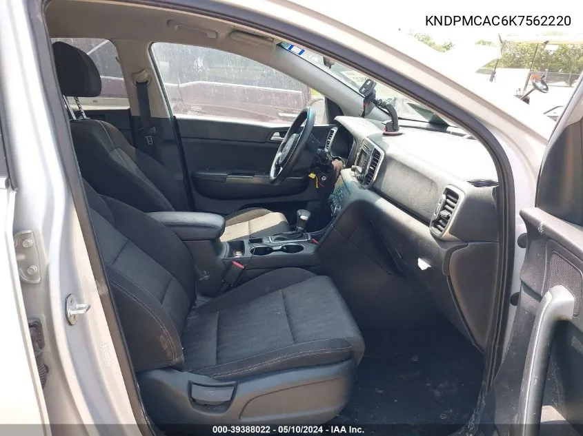 KNDPMCAC6K7562220 2019 Kia Sportage Lx