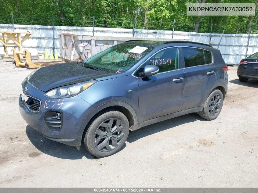 KNDPNCAC2K7603052 2019 Kia Sportage Ex