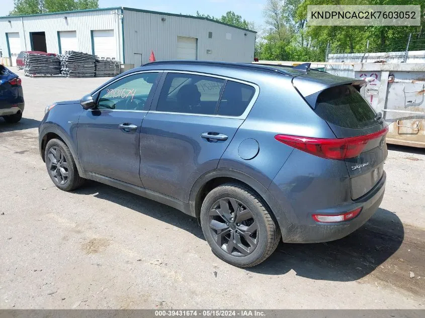 KNDPNCAC2K7603052 2019 Kia Sportage Ex