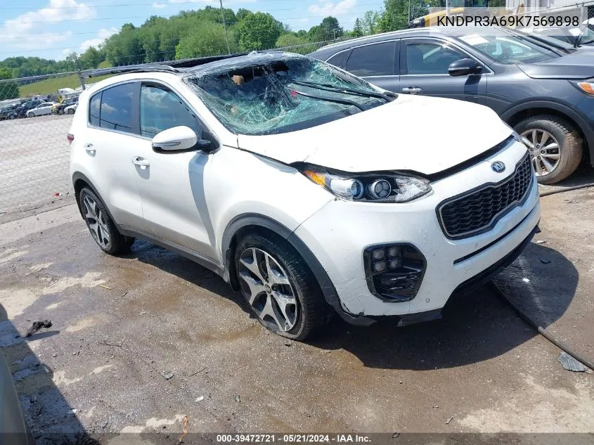 KNDPR3A69K7569898 2019 Kia Sportage Sx Turbo