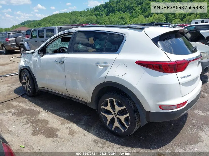 2019 Kia Sportage Sx Turbo VIN: KNDPR3A69K7569898 Lot: 39472721