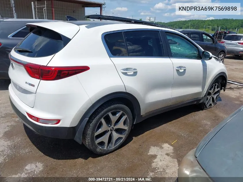 2019 Kia Sportage Sx Turbo VIN: KNDPR3A69K7569898 Lot: 39472721