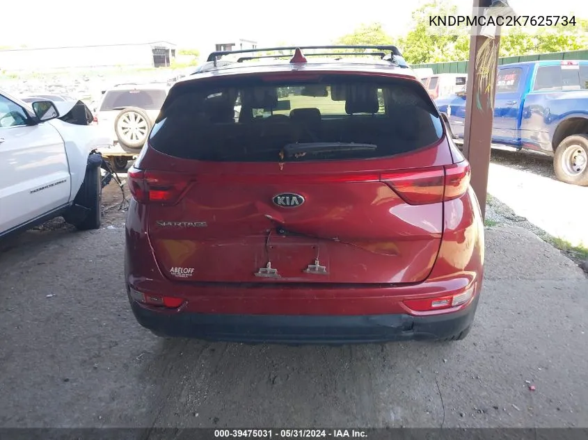 KNDPMCAC2K7625734 2019 Kia Sportage Lx