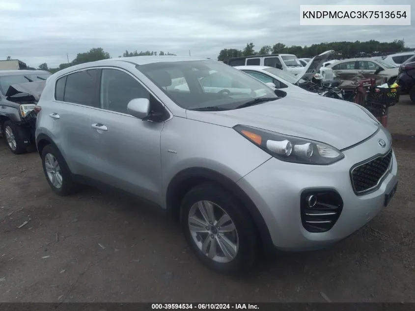 KNDPMCAC3K7513654 2019 Kia Sportage Lx