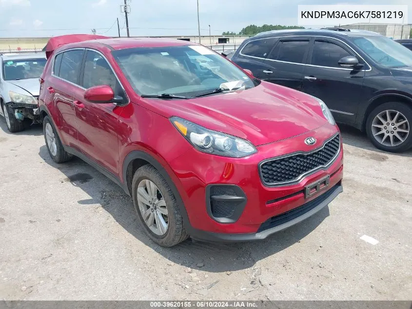 KNDPM3AC6K7581219 2019 Kia Sportage Lx