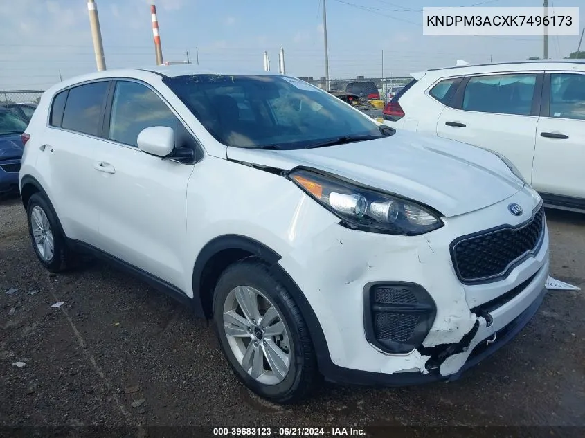 KNDPM3ACXK7496173 2019 Kia Sportage Lx