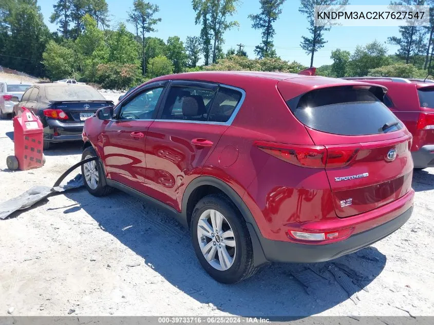 2019 Kia Sportage Lx VIN: KNDPM3AC2K7627547 Lot: 39733716