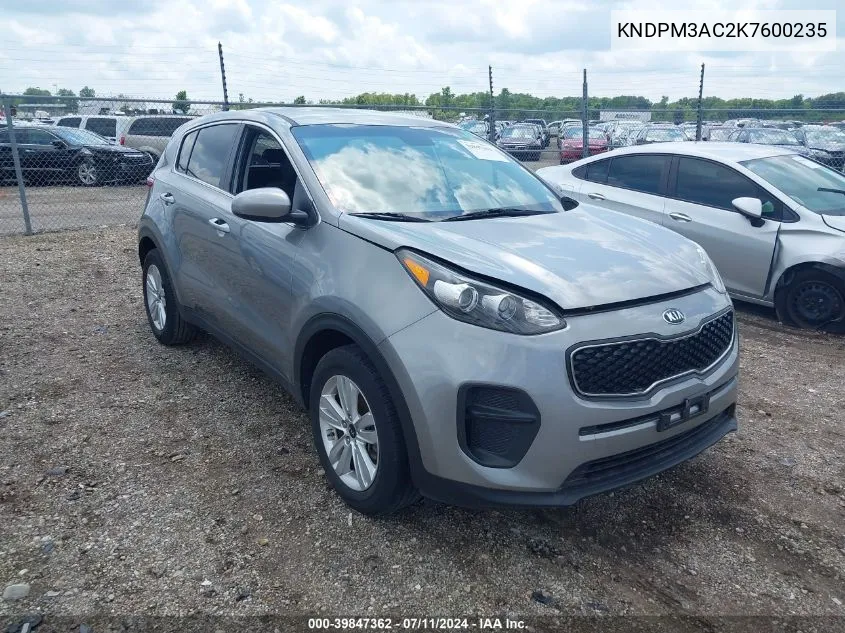 KNDPM3AC2K7600235 2019 Kia Sportage Lx