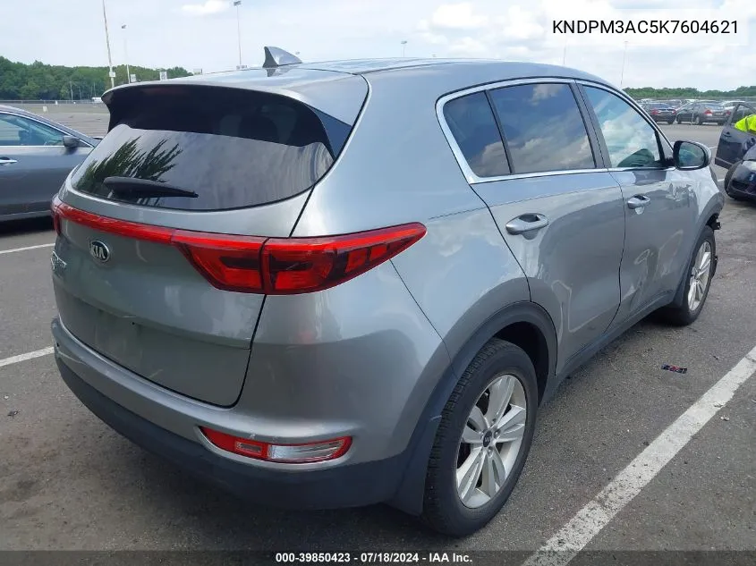 2019 Kia Sportage Lx VIN: KNDPM3AC5K7604621 Lot: 39850423