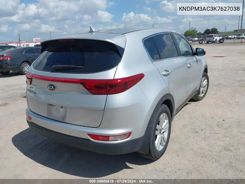 2019 Kia Sportage Lx VIN: KNDPM3AC3K7627038 Lot: 39985619