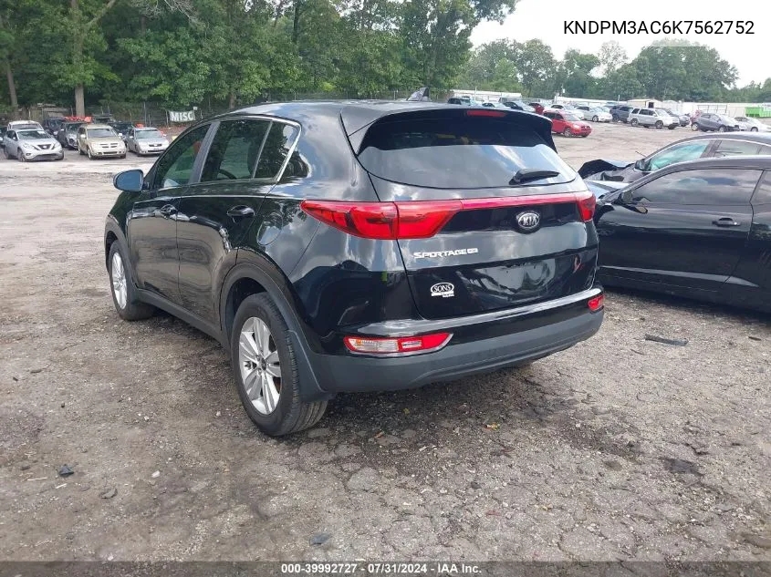 KNDPM3AC6K7562752 2019 Kia Sportage Lx