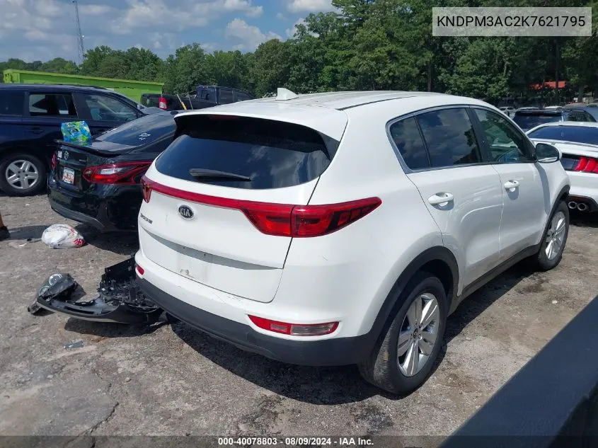 KNDPM3AC2K7621795 2019 Kia Sportage Lx