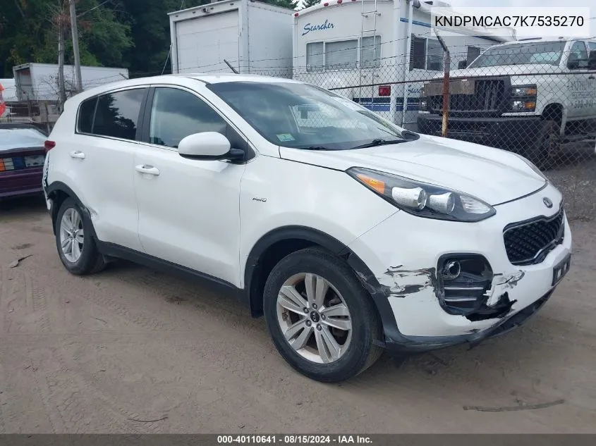 2019 Kia Sportage Lx VIN: KNDPMCAC7K7535270 Lot: 40110641