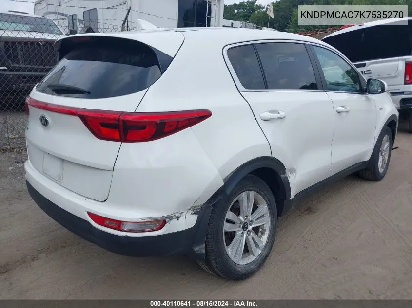 KNDPMCAC7K7535270 2019 Kia Sportage Lx