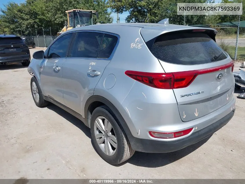 KNDPM3AC8K7593369 2019 Kia Sportage Lx