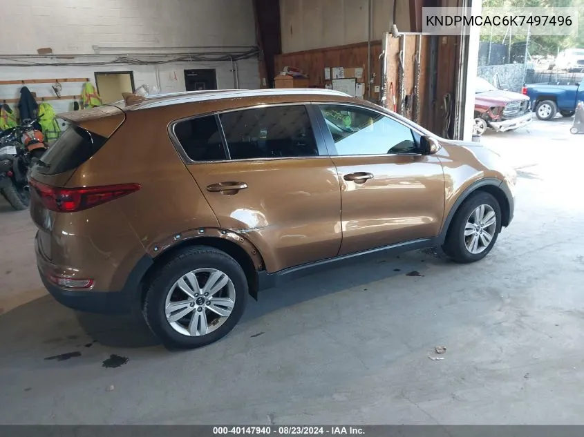 KNDPMCAC6K7497496 2019 Kia Sportage Lx