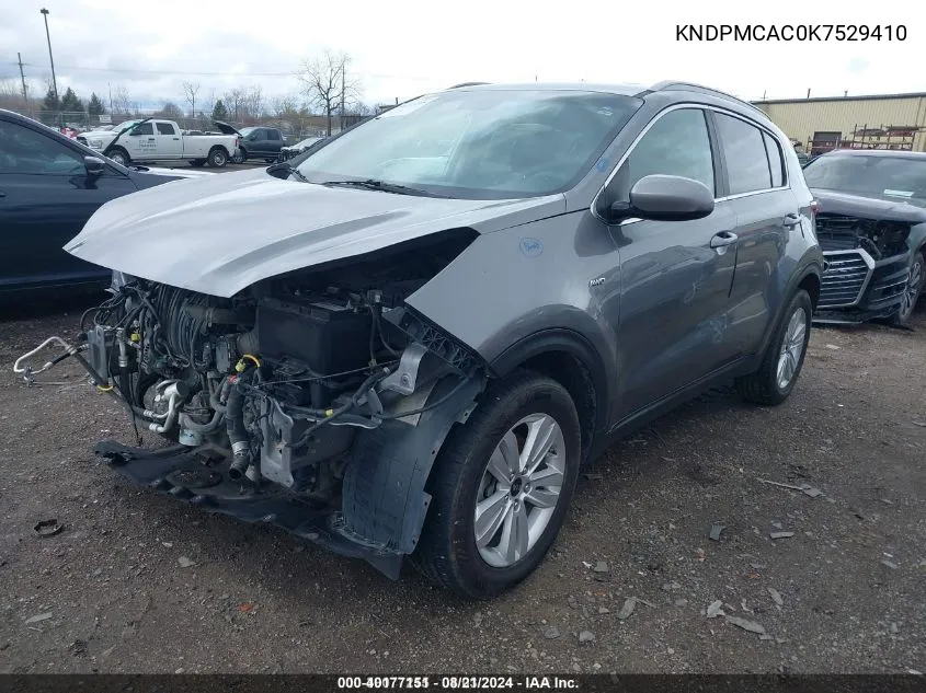 KNDPMCAC0K7529410 2019 Kia Sportage Lx