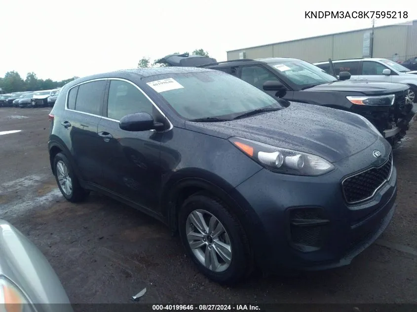 2019 Kia Sportage Lx VIN: KNDPM3AC8K7595218 Lot: 40199646