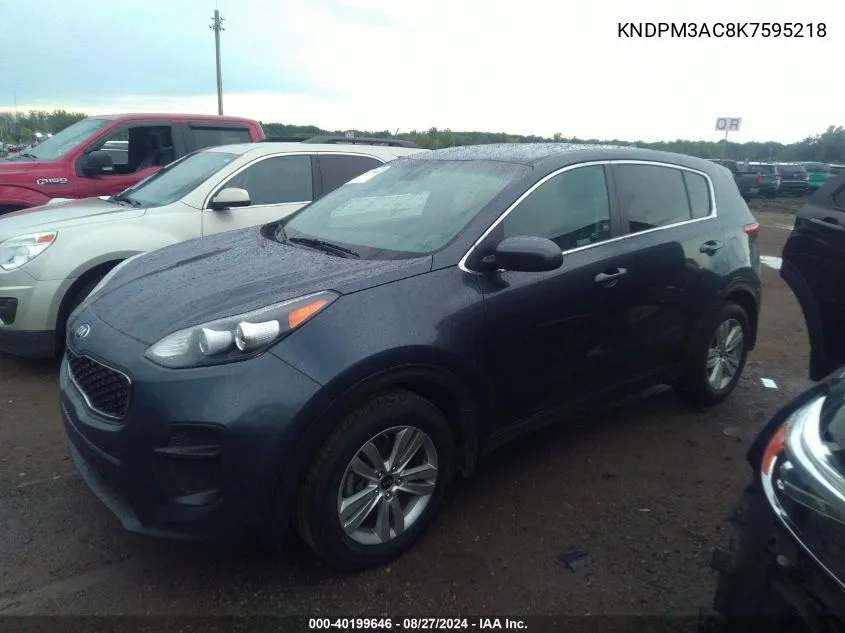 2019 Kia Sportage Lx VIN: KNDPM3AC8K7595218 Lot: 40199646