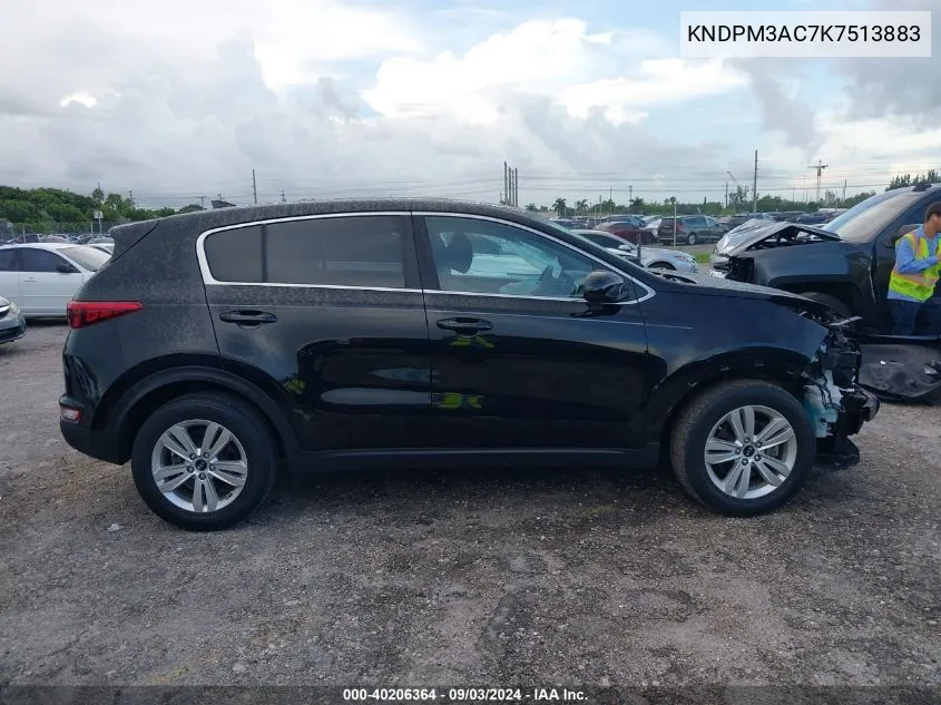 2019 Kia Sportage Lx VIN: KNDPM3AC7K7513883 Lot: 40206364