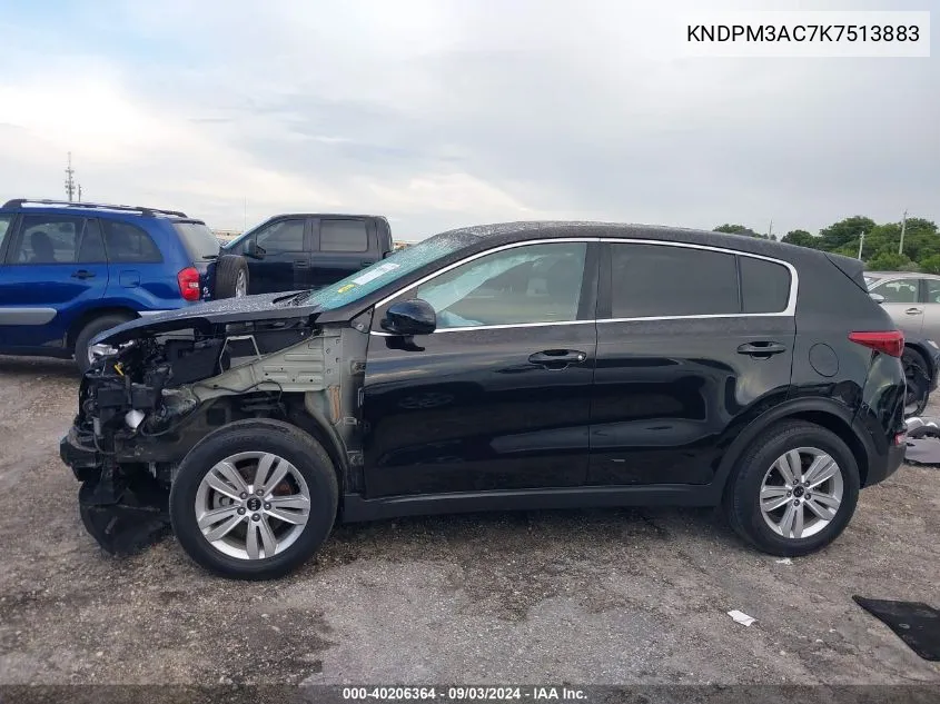 2019 Kia Sportage Lx VIN: KNDPM3AC7K7513883 Lot: 40206364