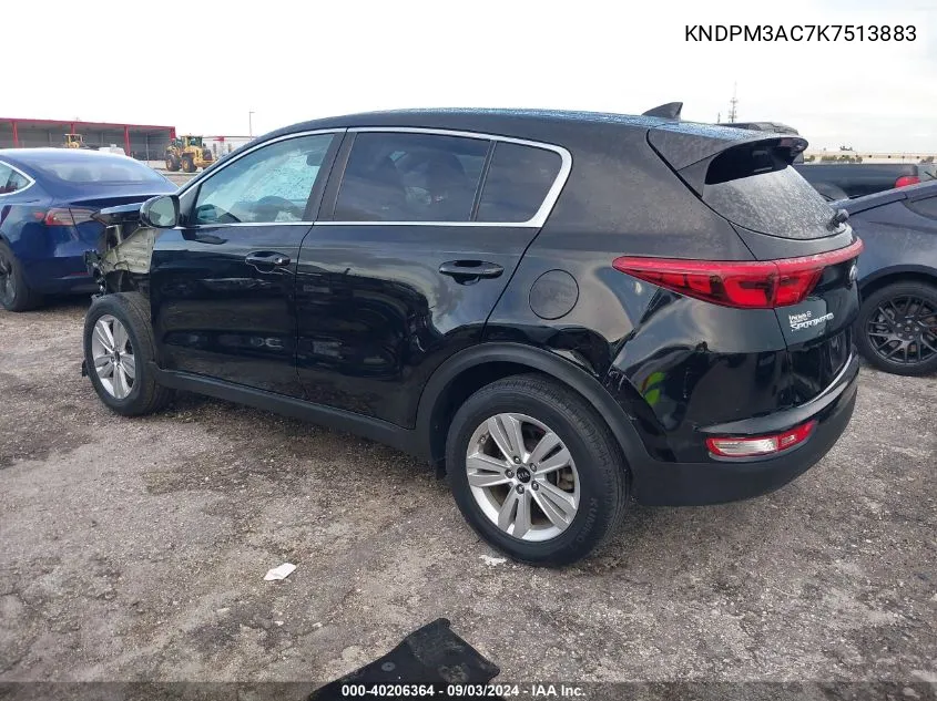 2019 Kia Sportage Lx VIN: KNDPM3AC7K7513883 Lot: 40206364