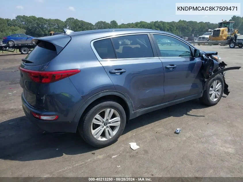 KNDPMCAC8K7509471 2019 Kia Sportage Lx