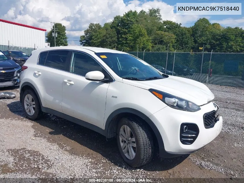 KNDPMCAC9K7518440 2019 Kia Sportage Lx