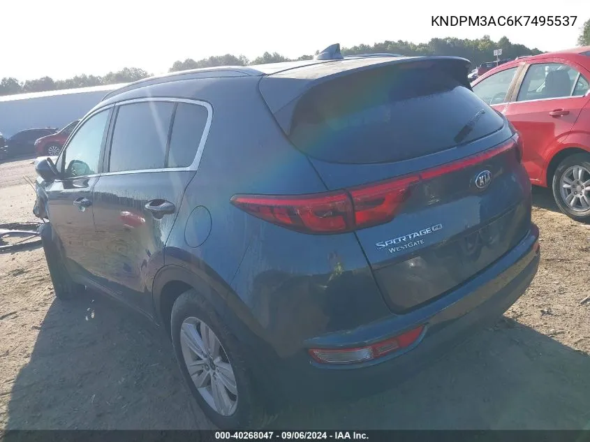 KNDPM3AC6K7495537 2019 Kia Sportage Lx