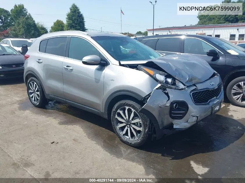 KNDPNCAC6K7599099 2019 Kia Sportage Ex