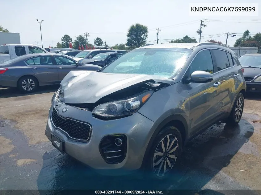 KNDPNCAC6K7599099 2019 Kia Sportage Ex