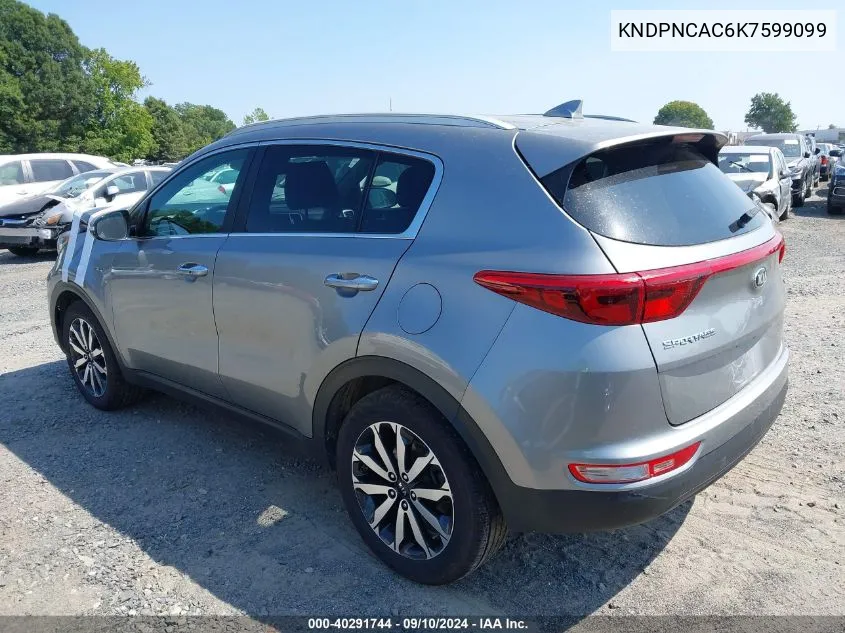 KNDPNCAC6K7599099 2019 Kia Sportage Ex