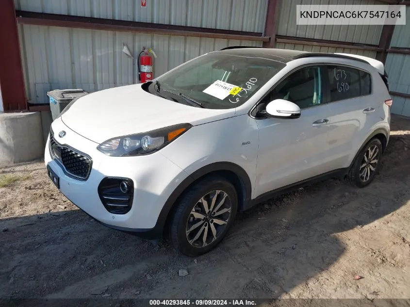 KNDPNCAC6K7547164 2019 Kia Sportage Ex