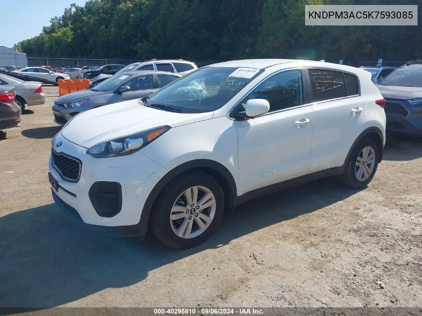 KNDPM3AC5K7593085 2019 Kia Sportage Lx