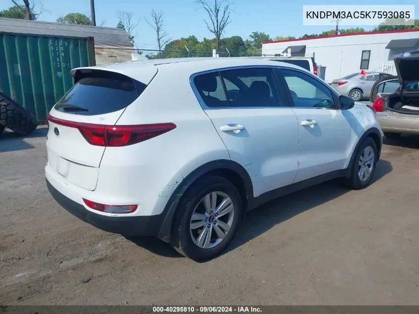 KNDPM3AC5K7593085 2019 Kia Sportage Lx