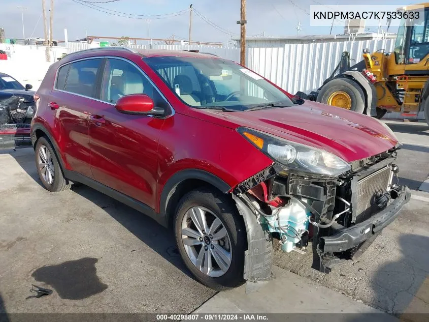 2019 Kia Sportage Lx VIN: KNDPM3AC7K7533633 Lot: 40298807