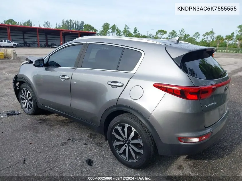 KNDPN3AC6K7555555 2019 Kia Sportage Ex