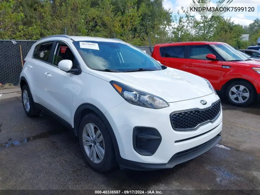 KNDPM3AC0K7599120 2019 Kia Sportage Lx