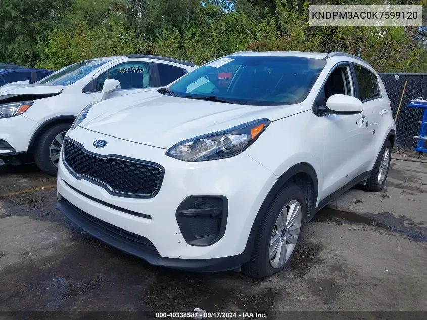 KNDPM3AC0K7599120 2019 Kia Sportage Lx