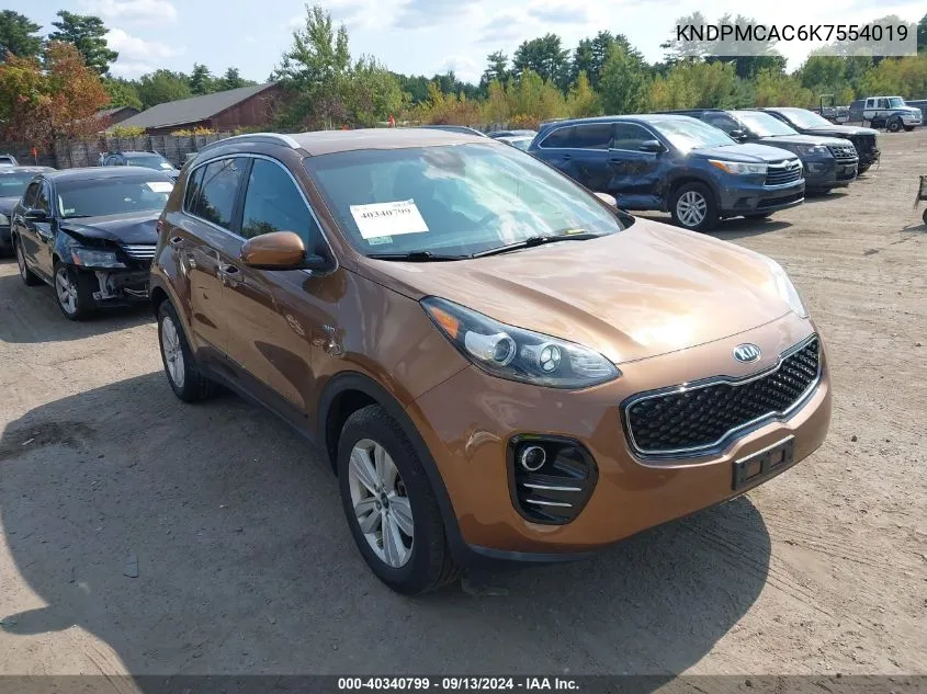 KNDPMCAC6K7554019 2019 Kia Sportage Lx