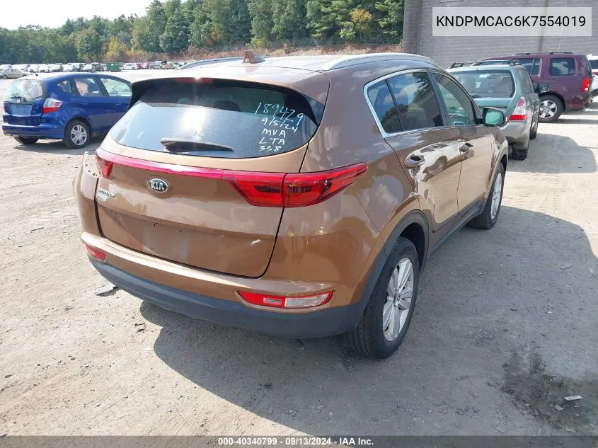 KNDPMCAC6K7554019 2019 Kia Sportage Lx