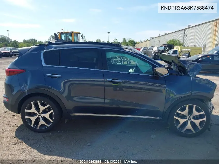 2019 Kia Sportage Sx Turbo VIN: KNDPR3A68K7588474 Lot: 40343666