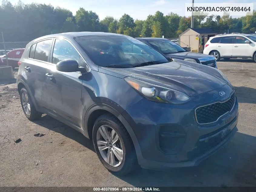 2019 Kia Sportage Lx VIN: KNDPM3AC9K7498464 Lot: 40370904