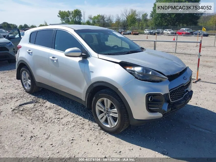 KNDPMCAC3K7534052 2019 Kia Sportage Lx